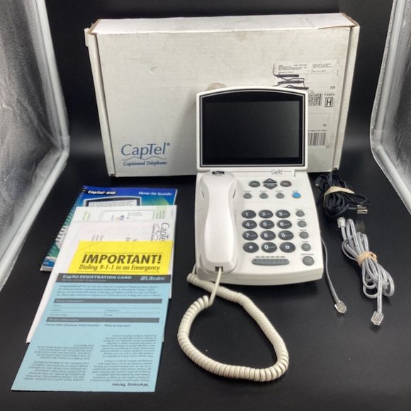 Ultratec CapTel 840 Telephone Real-Time Closed Captioned Hearing Impaired - Picture 1 of 16